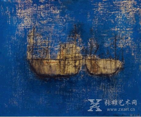 赵无极《蓝色小船》