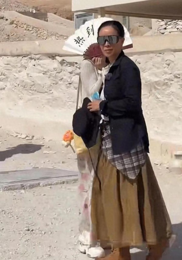 那英现身埃及，肤色被晒成本地人，黝黑发亮，李沁等人仍肤白貌美