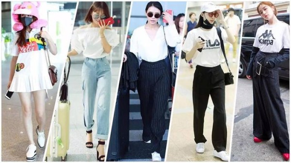 女星机场照：孙俪、关晓彤、杨幂等有人朴素有人潮，而她摆拍出位