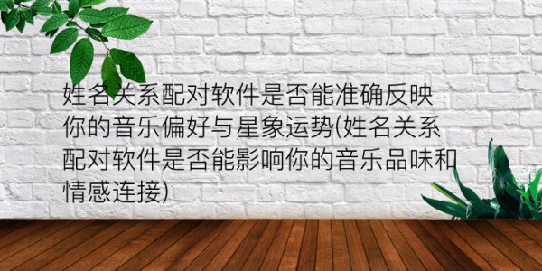 姓名配对分数游戏截图
