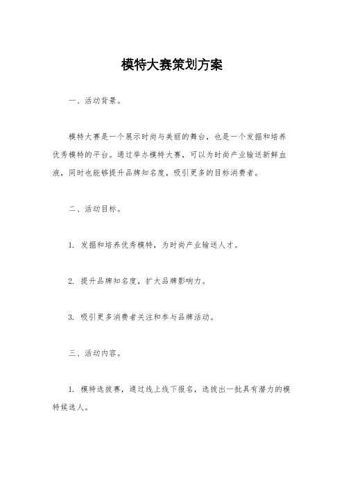 模特大赛1