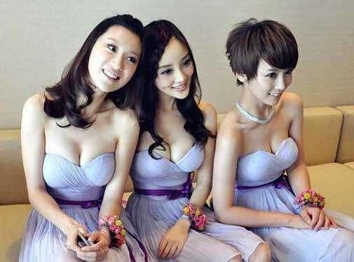 娱乐圈有真闺蜜? 伴娘团告诉你! 第一张超美, 最后一张淘宝买的?