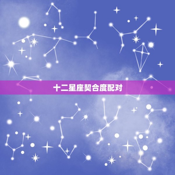 十二星座契合度配对，十二星座的配对指数 第1张