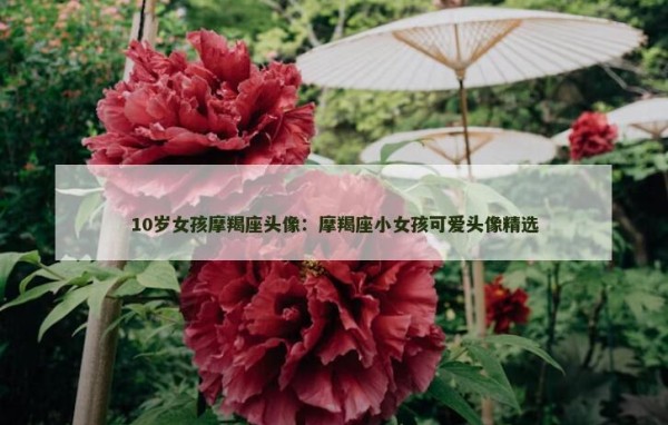 10岁女孩摩羯座头像:摩羯座小女孩可爱头像精选