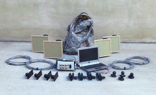 美单兵背包雷达可探测1千米内伏兵