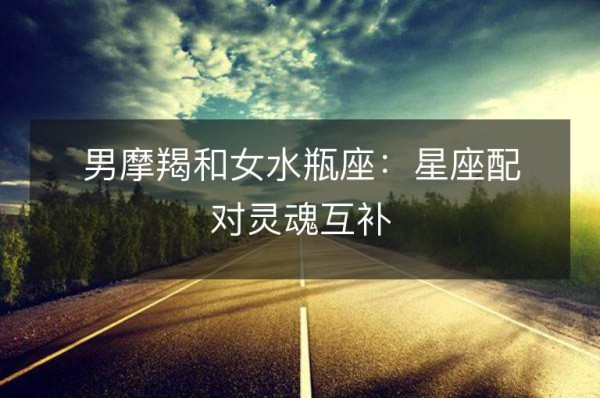 男摩羯和女水瓶座：星座配对灵魂互补