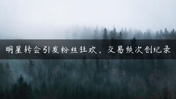 明星转会引发粉丝狂欢，交易频次创纪录