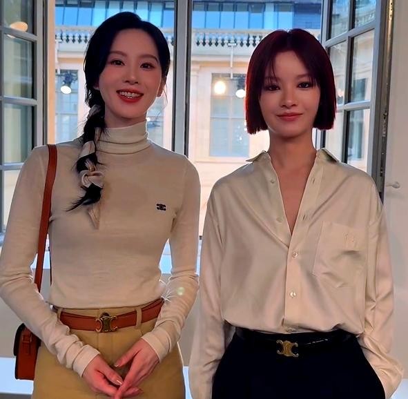 巴黎时装周：中韩明星的时尚与风情展示