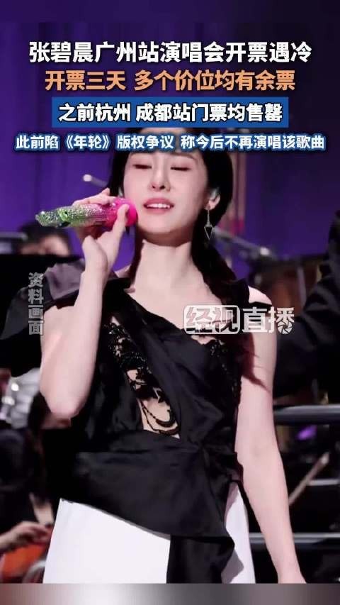 张碧晨因版权争议演唱会开票遇冷