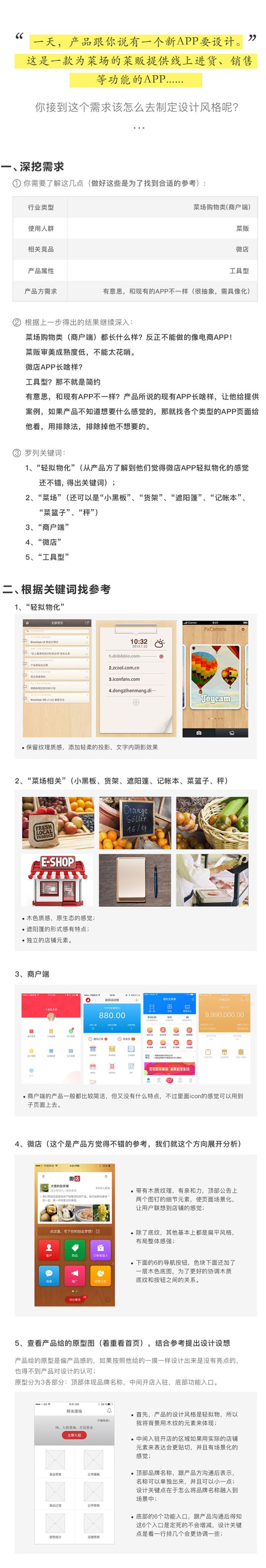 如何快速的制定出APP设计风格