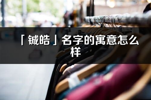 「铖皓」名字的寓意怎么样_铖皓的出处