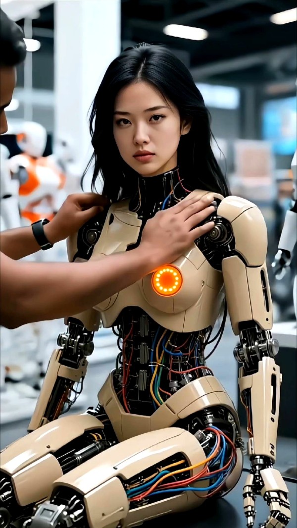 女性角色危机？日本仿真“美女机械人”引热议，内部构造极为真实