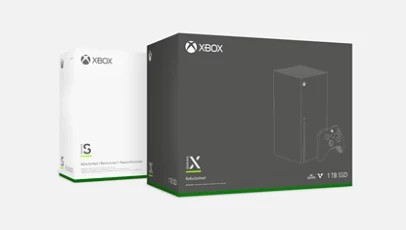 Consoles Xbox Series X et S reconditionnées.