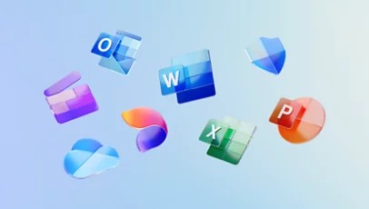 Suite d’applications Microsoft 365, comme Teams, Word, Outlook, etc.