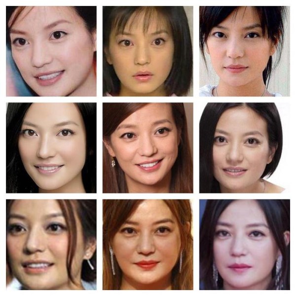 我国小花旦们容貌变化图,网友:杨氏姐妹鬼斧神工
