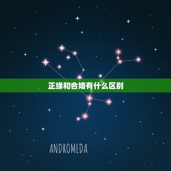 正缘和合婚有什么区别，婚缘与正缘的区别 第1张