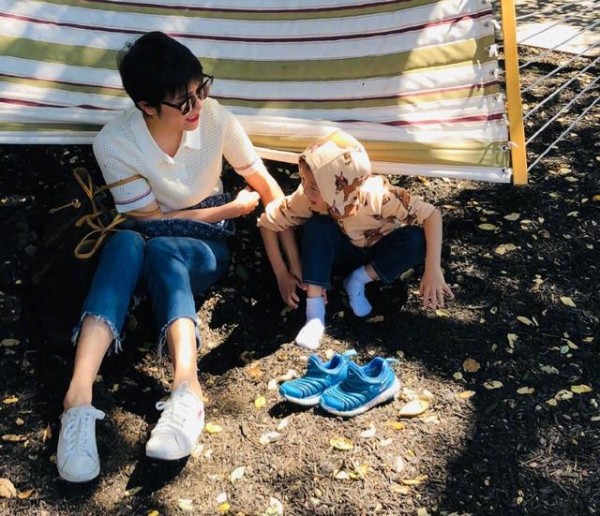 明星的孩子都这么优秀吗？汪涵杨乐乐儿子，4岁能在美国上夏课