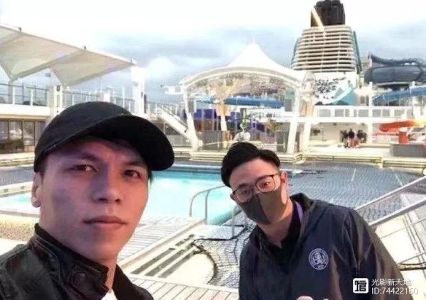 香港男星被困邮轮，和4名肺炎患者同船，仍不戴口罩发自拍