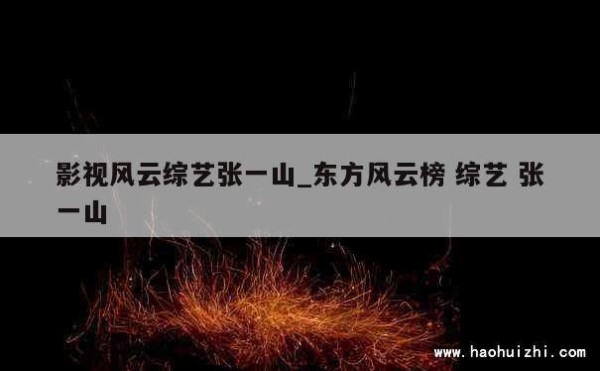 影视风云综艺张一山_东方风云榜 综艺 张一山 第1张