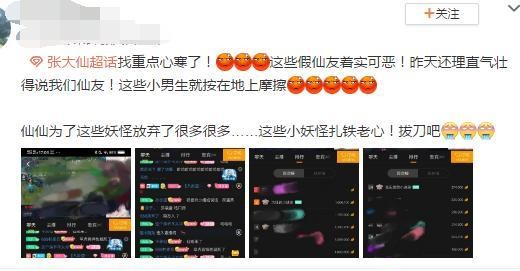 假粉带节奏，张大仙替假仙友道歉，真粉丝心寒：心疼大仙