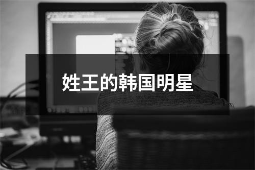 姓王的韩国明星