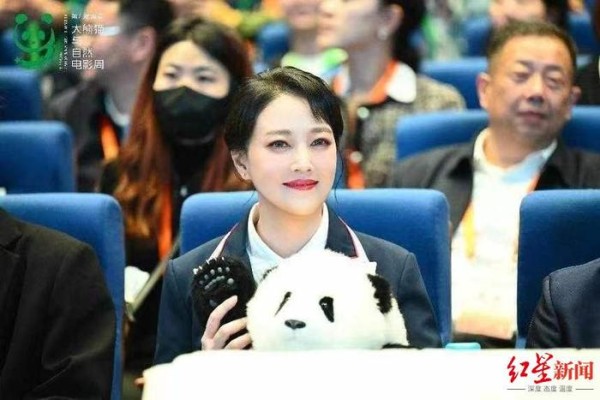 ▲周海媚在第九届雅安大熊猫与自然电影周闭幕式上。图据主办方