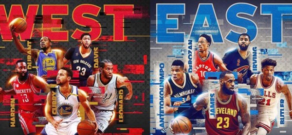 NBA全明星赔率：西部胜赔1.50 杜威二少再聚首