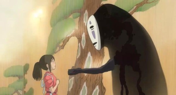 动漫：无脸男对千寻不是爱情，她是无脸男的偶像，送钱打call