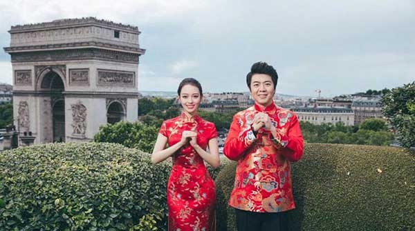 郎朗婚纱照