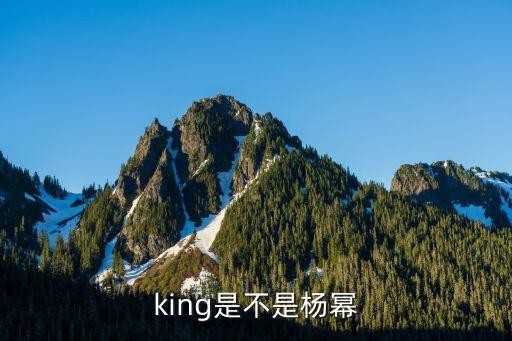 king是不是杨幂
