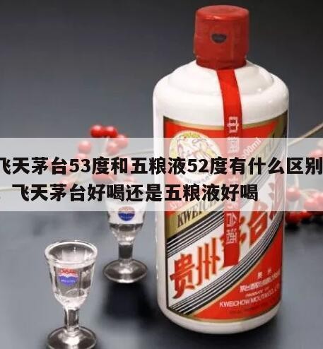 飞天茅台53度和五粮液52度有什么区别?，飞天茅台好喝还是五粮液好喝