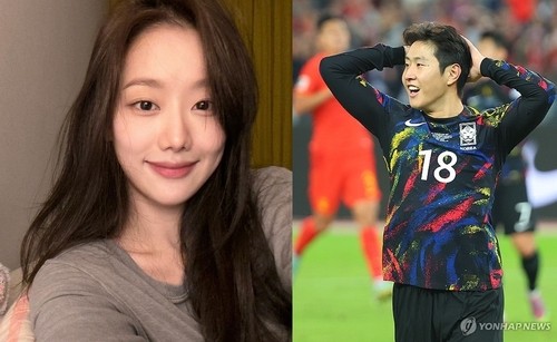 資料圖片：李娜恩（左）和李剛仁 李娜恩照片墻截圖、韓聯社