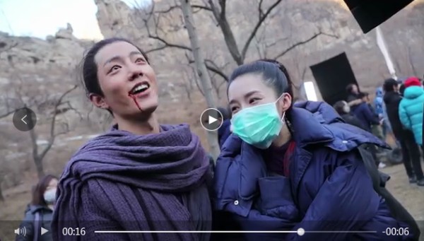 肖战搂李沁脖子,肖战跟李沁,肖战李沁绯闻
