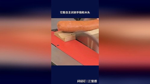 世界上最安全的电锯，遇到肉就停，看懵了