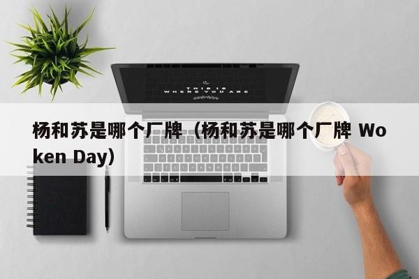 杨和苏是哪个厂牌(杨和苏是哪个厂牌 Woken Day)