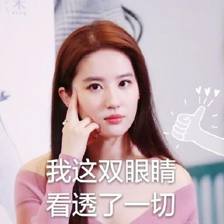 明星表情包；刘亦菲：看我快看我，忘了他吧，我捡垃圾养你