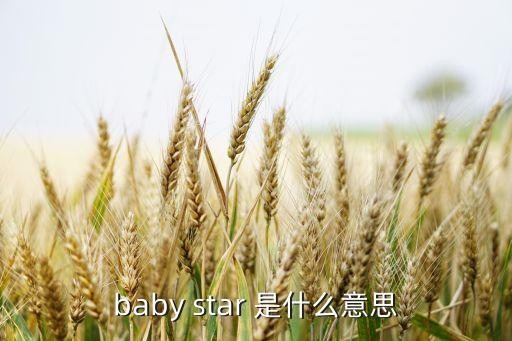 baby star 是什么意思
