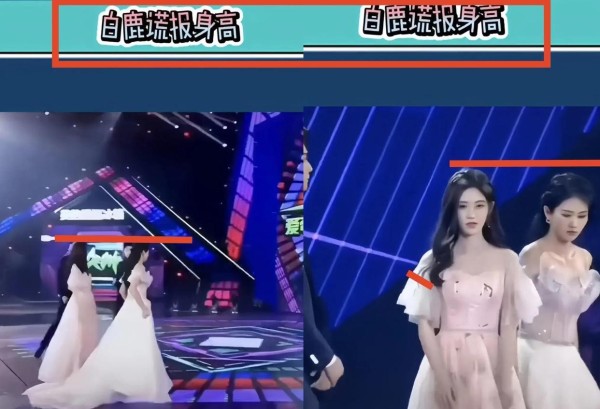 白鹿身高遭质疑：官方1米65，网友：和鞠婧祎差不多高，最多1米5