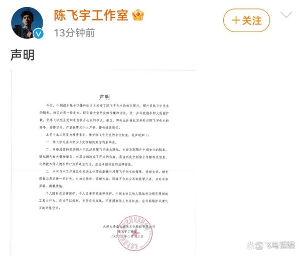 陈飞宇方回应，反承认“交往”？亦琳有望成为新嫂子吗？