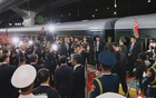 金正恩结束对中国访问，乘专列离京返程