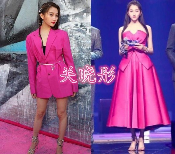 女明星遇上芭比粉，虞书欣可爱关晓彤有反差，看到赵露思没认出来