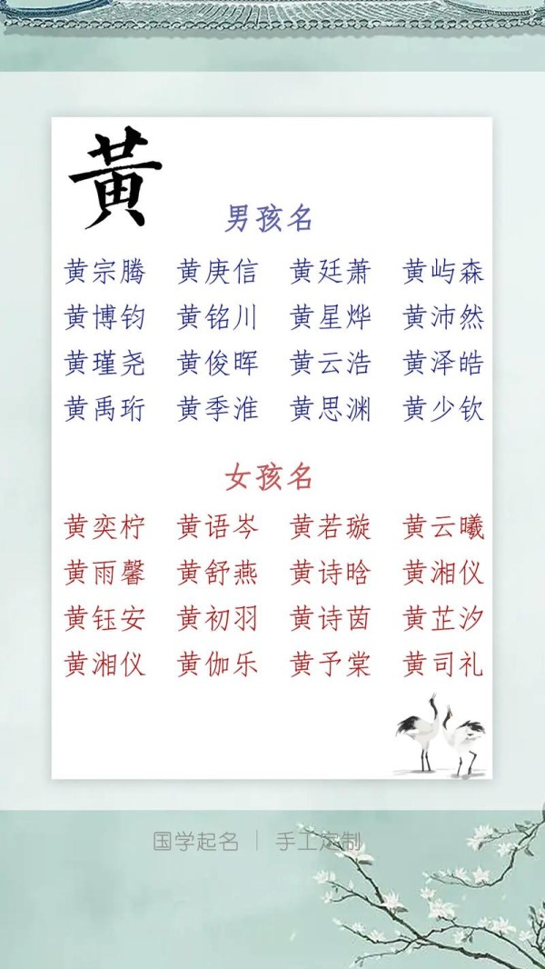 黄姓猪宝宝缺木取名(黄姓猪宝宝男孩名字)