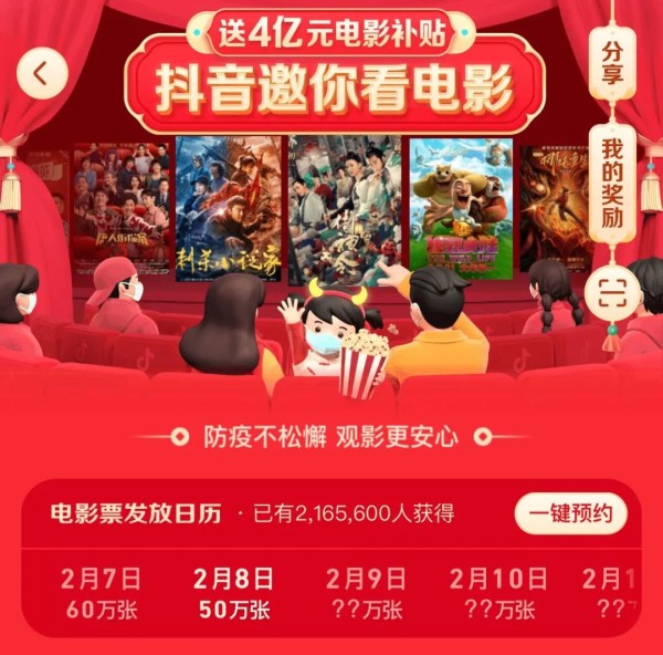 4亿补贴背后，抖音与电影的“绑定”越来越深了？
