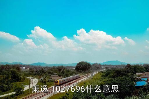  萧逸 1027696什么意思