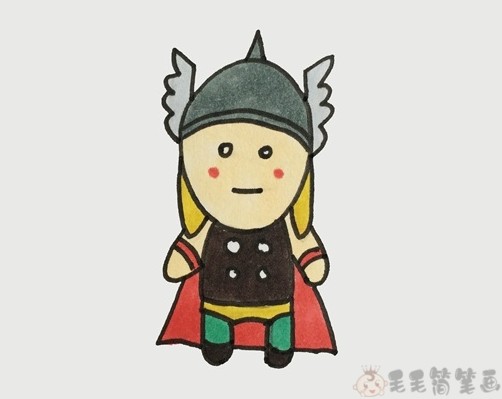 雷神怎么画,雷神人物简笔画