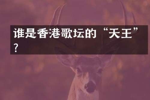谁是香港歌坛的“天王”？