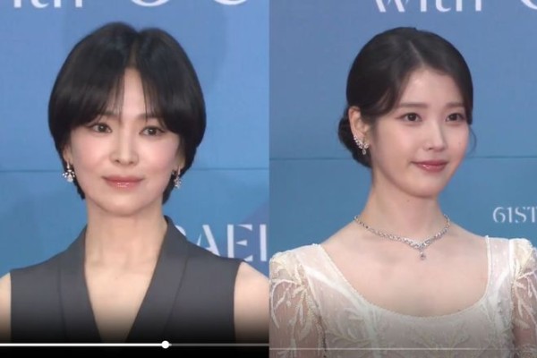IU金泰梨百想红毯美翻！宋慧乔和“前男友们”世纪同台