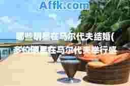 哪些明星在马尔代夫结婚(多位明星在马尔代夫举行盛大婚礼)