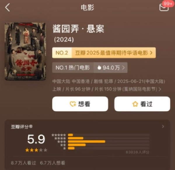 《酱园弄》开分5.9：片子无头无尾，强行上价值，硬拗女权，虐女当卖点？