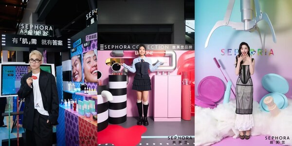 丝芙兰玩妆大使金鹤龙、丝芙兰玩妆大使李雪琴、丝芙兰玩妆大使易梦玲 *文中艺人姓名以首字母顺序排序，不分先后